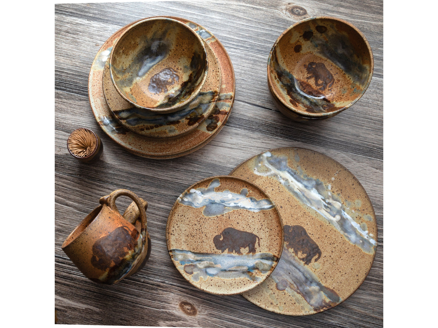 Toothpick Holder Rust