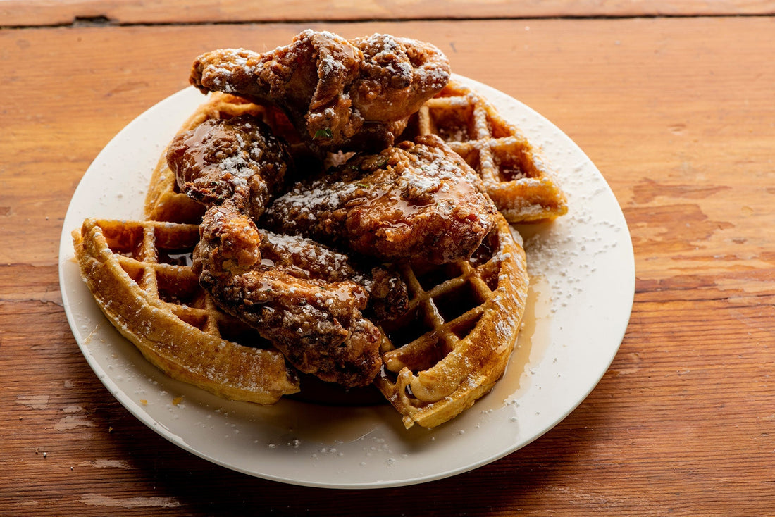 Nashville Hot Honey Chicken and Waffles