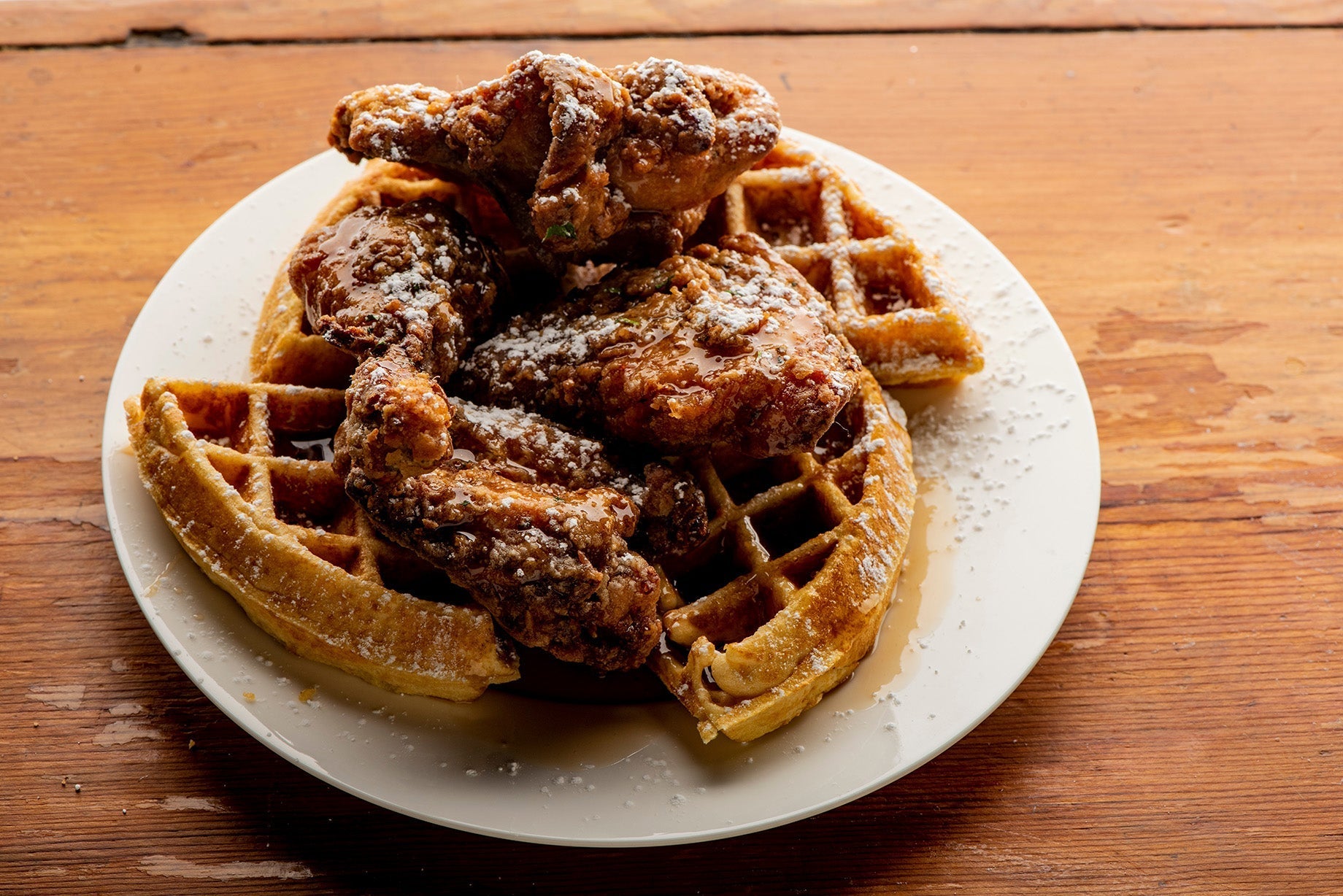 Nashville Hot Honey Chicken and Waffles