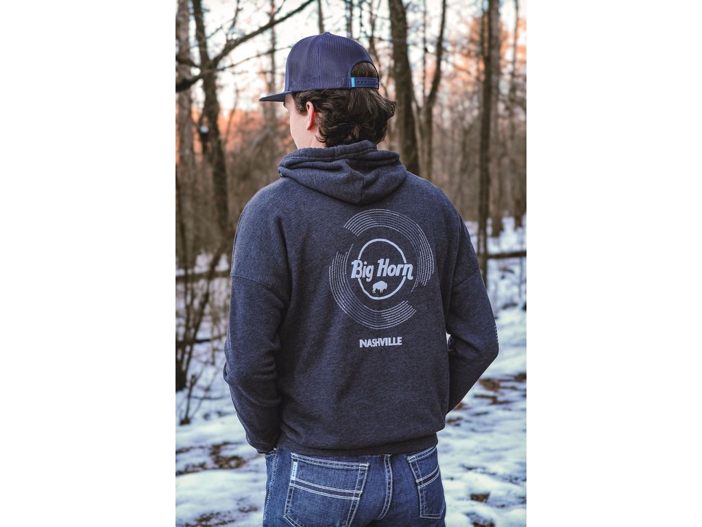 Big Horn Bison Nashville Hoodie Grey