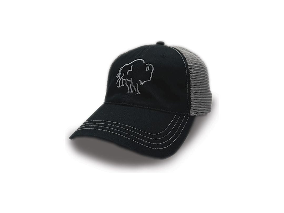 Big Horn Bison Silhouette Trucker Hat