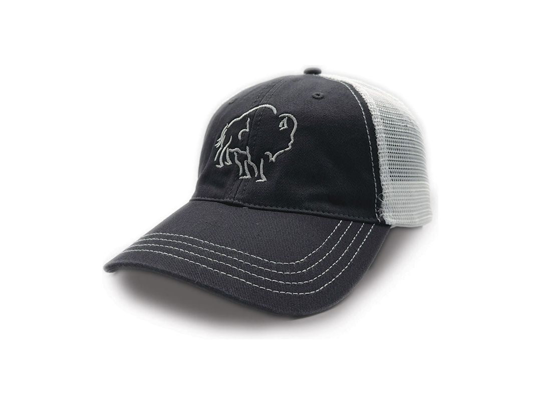 Big Horn Bison Silhouette Trucker Hat