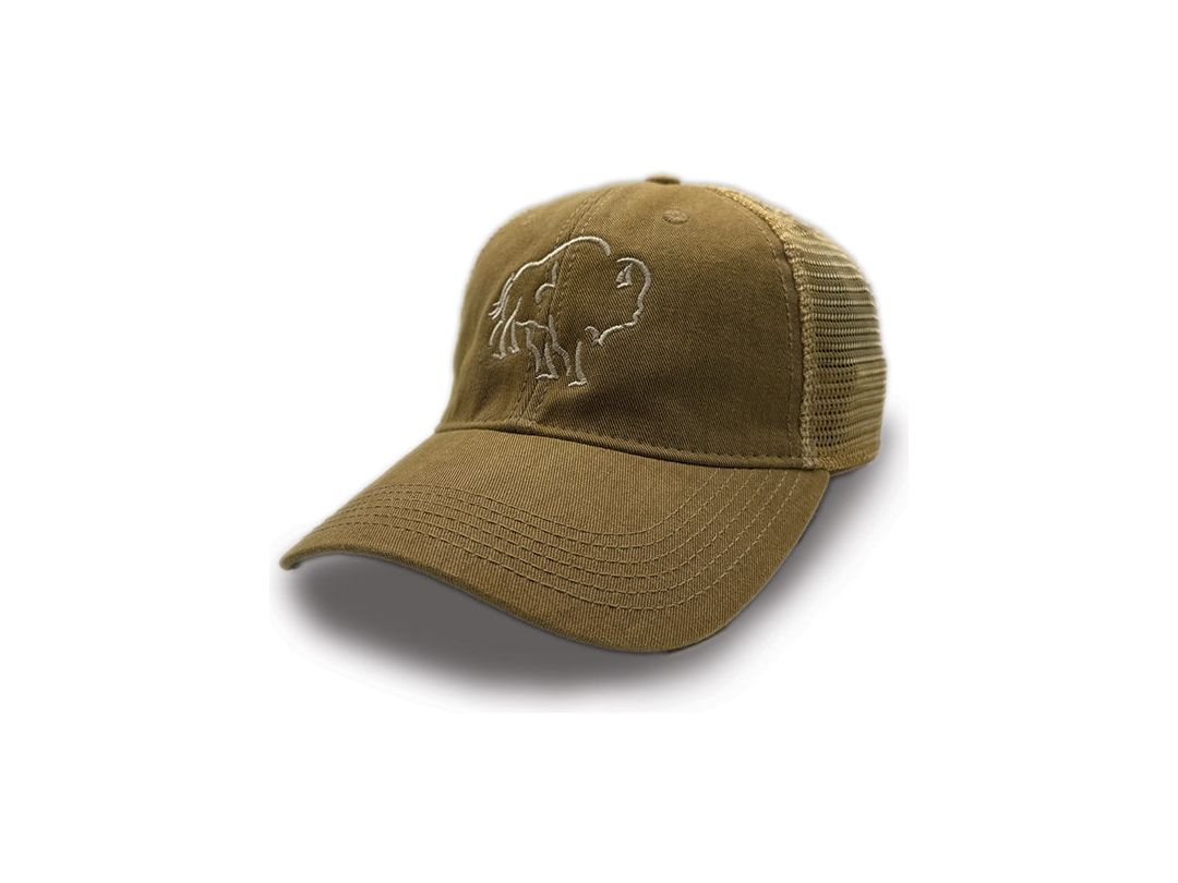 Big Horn Bison Silhouette Trucker Hat