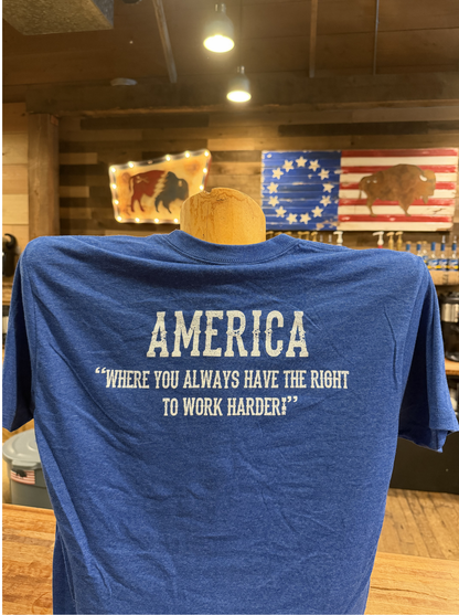 Blue Thunder Bison T-Shirt