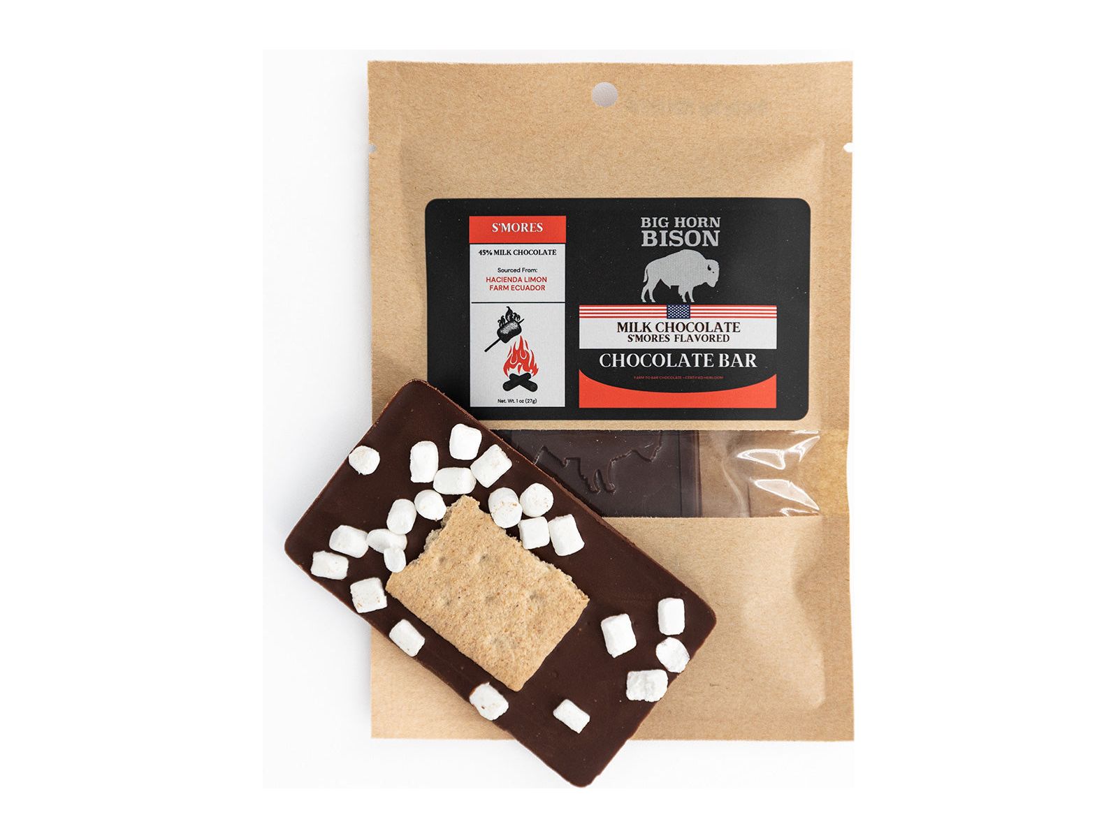 Chocolate Bar - S'MORES – Big Horn Bison Ranch