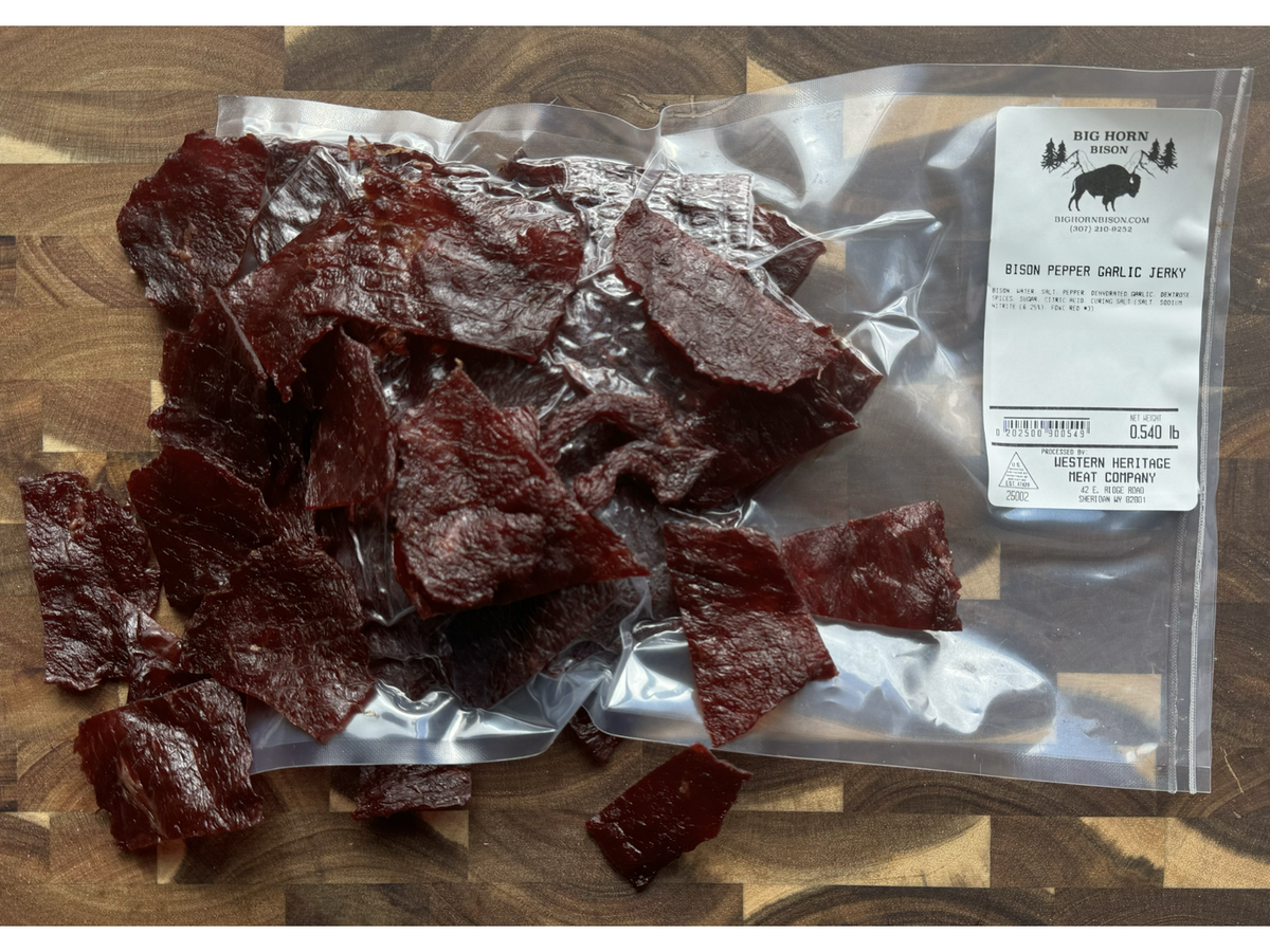 Pepper Garlic - Bison Jerky