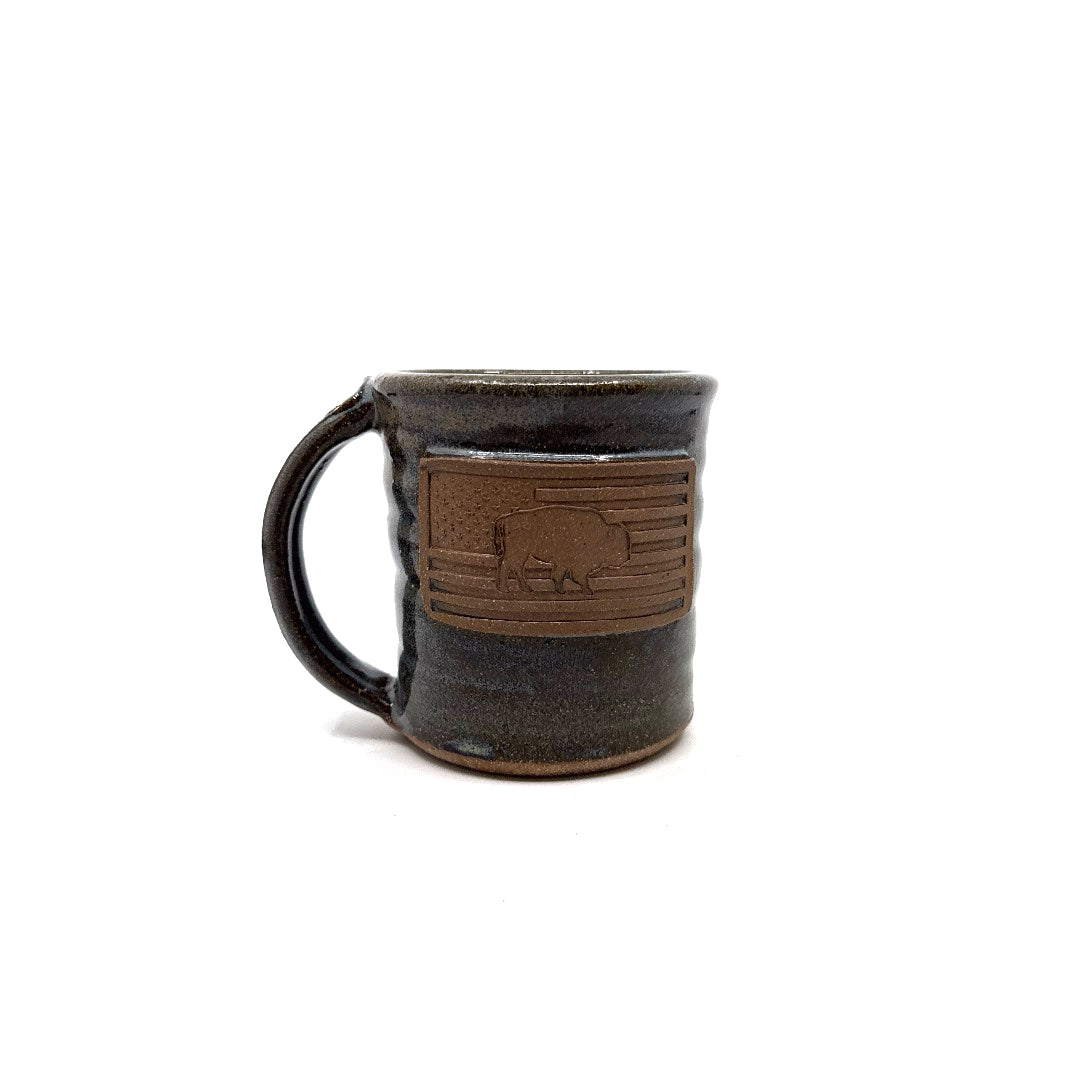 Handmade Bison Flag Mugs - 16 oz.