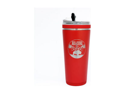 Big Horn Bison Branded 26 oz. Flex Travel Tumbler With Straw